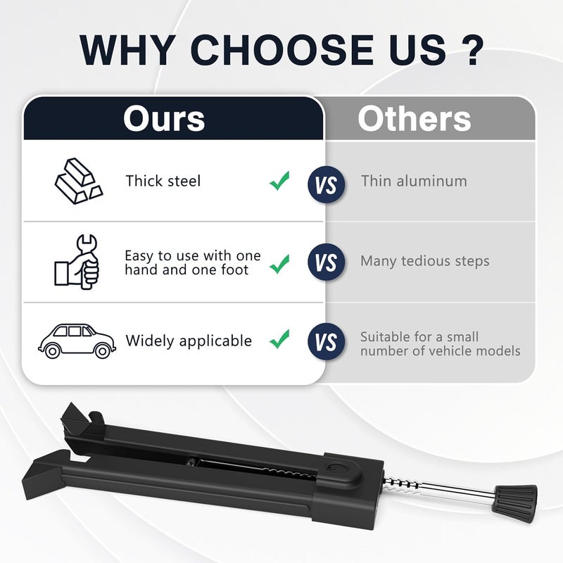 Kernel Brake Pedal Lock, Car Anti Theft Device, Heavy-Duty Car Theft Prevention Device, Universal Car Clutch Pedal Lock for Car Truck SUV Van Security with 3 Keys(W15) - Image 4